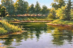 (12) Morning on the Pond by Bob Perrish