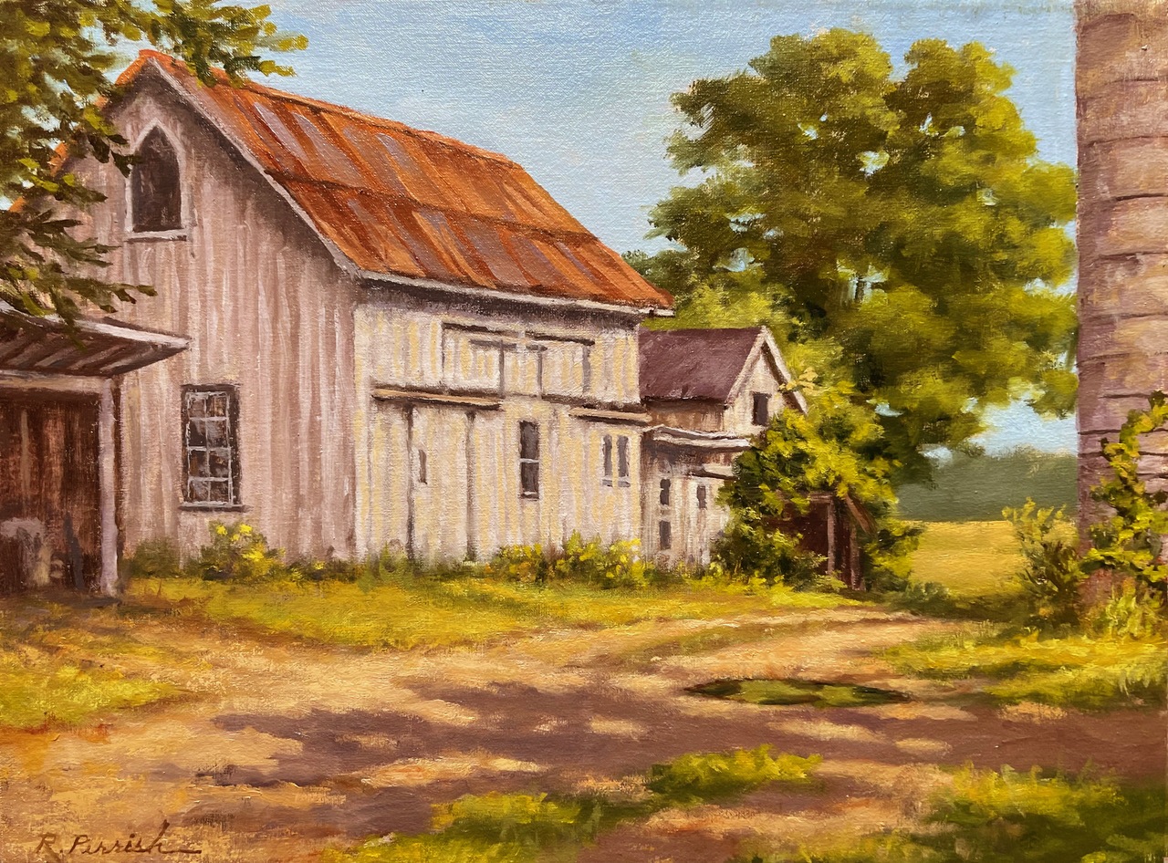 (12) The White Barn by Robert Perrish